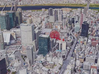 Osaka City, Japan (2019) 3D Model