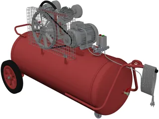 Air Compressor 3D Model