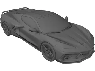 Chevrolet Corvette C8 (2019) 3D Model