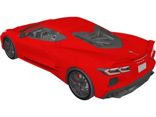 Chevrolet Corvette Z51 (2020) 3D Model