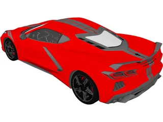 Chevrolet Corvette C8 Stingray Z51 (2020) 3D Model