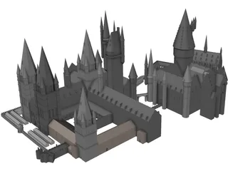 Hogwarts 3D Model