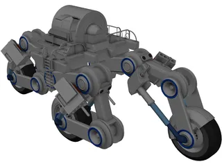 Futuristic Trike 3D Model