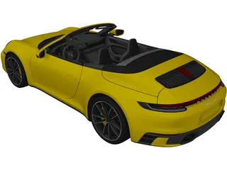 Porsche 911 Carrera 4S Cabriolet (2020) 3D Model