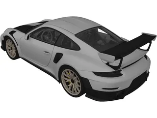 Porsche 911 GT2 RS Weissach (2018) 3D Model