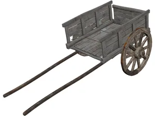 Horse Cart 3D Model