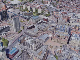 Birmingham City, UK (2019) 3D Model