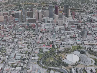 Calgary City, AB, Canada (2019) 3D Model