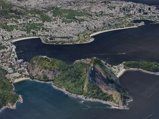 Rio de Janeiro City, Brazil (2019) 3D Model