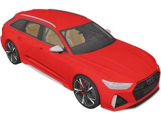 Audi RS6 Avant (2020) 3D Model