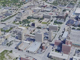 Milwaukee City, WI, USA (2019) 3D Model