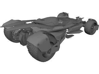 Batman Car 3D Model