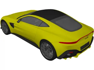 Aston Martin Vantage (2019) 3D Model