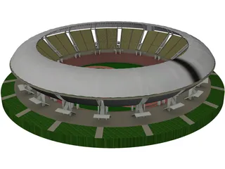 Soccer Stadium 3D Model