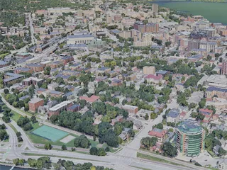 Madison City, WI, USA (2019) 3D Model