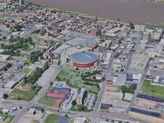 Memphis City, TN, USA (2019) 3D Model