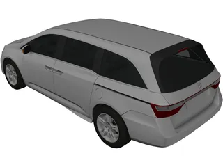 Honda Odyssey (2011) 3D Model