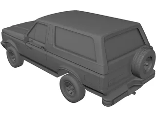 Ford Bronco (1989) 3D Model