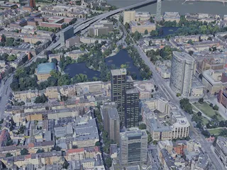 Dusseldorf City, Germany (2019) 3D Model