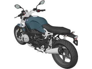 BMW R nineT Pure (2018) 3D Model