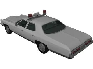 Chevrolet Impala Police (1972) 3D Model