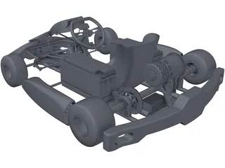 Electric Go Kart 3D Model