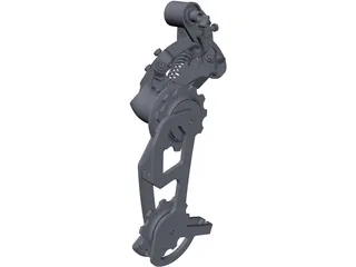 SRAM X.0 Rear Delaurier 3D Model