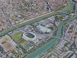 Toulouse City, France (2019) 3D Model