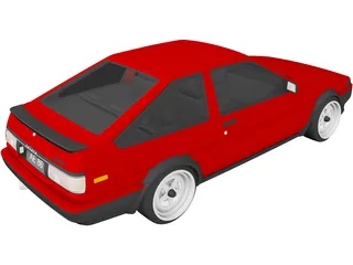Toyota AE86 (1986) 3D Model