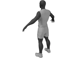 Athlete Male 3D Model