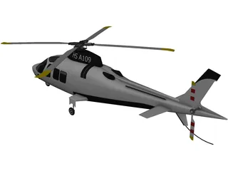 AgustaWestland AW109 3D Model