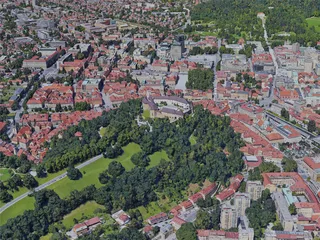 Ljubljana City, Slovenia (2019) 3D Model