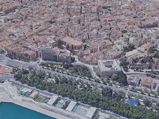 Malaga City, Spain (2019) 3D Model