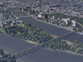 Nantes City, France (2019) 3D Model