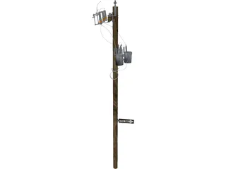 Electrical Pole 3D Model