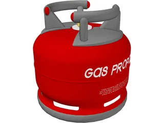 Gas Bottle ELFI 3D Model