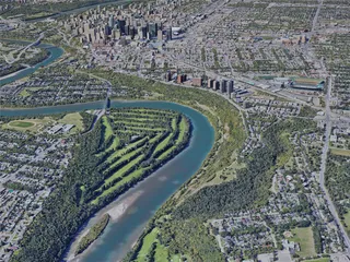 Edmonton City, AB, Canada (2019) 3D Model