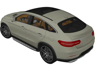 Mercedes-Benz GLE 350D Coupe 3D Model