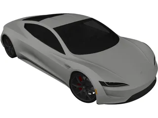 Tesla Roadster (2020) 3D Model