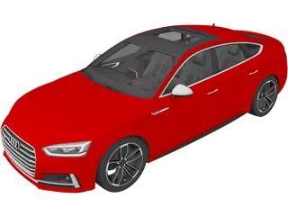 Audi S5 Sportback (2018) 3D Model