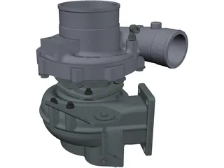 Garret GT37 Turbocharger 3D Model