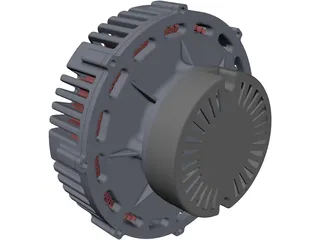 PMG132 Electric Motor 3D Model