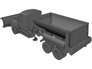 Snow Plow 3D Model