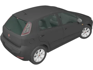 Fiat Punto 5-Door (2012) 3D Model