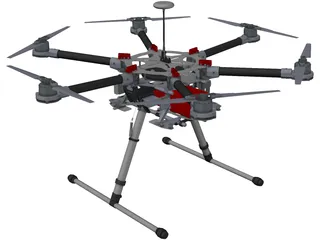 DJI Spreading Wings S900 3D Model