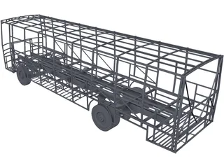 Bus Chassis 3D Model