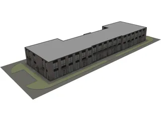 H-mart Office Building 3D Model