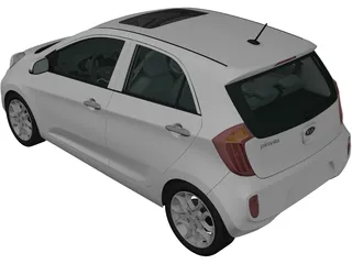 Kia Picanto (2012) 3D Model