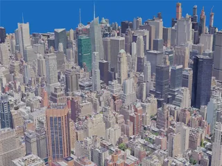 New York City, Midtown Manhattan, USA (2019) 3D Model