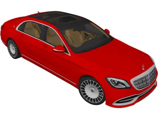 Mercedes-Benz S650 Sedan (2019) 3D Model